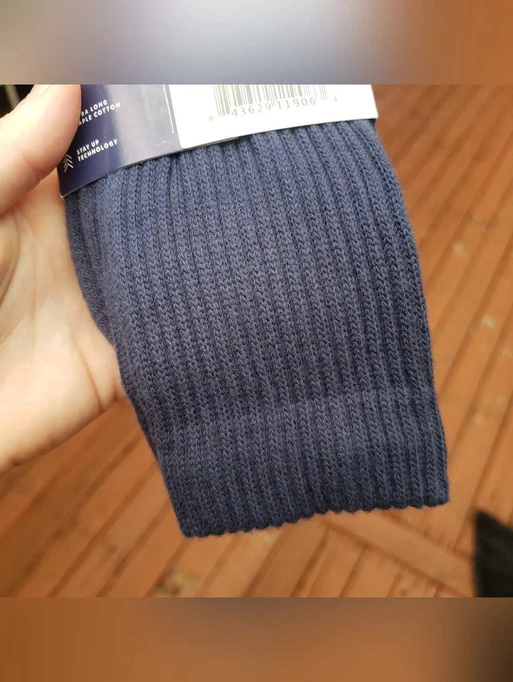 New BOMAS Dark Blue or Navy Socks - Half Calf- Size Medium